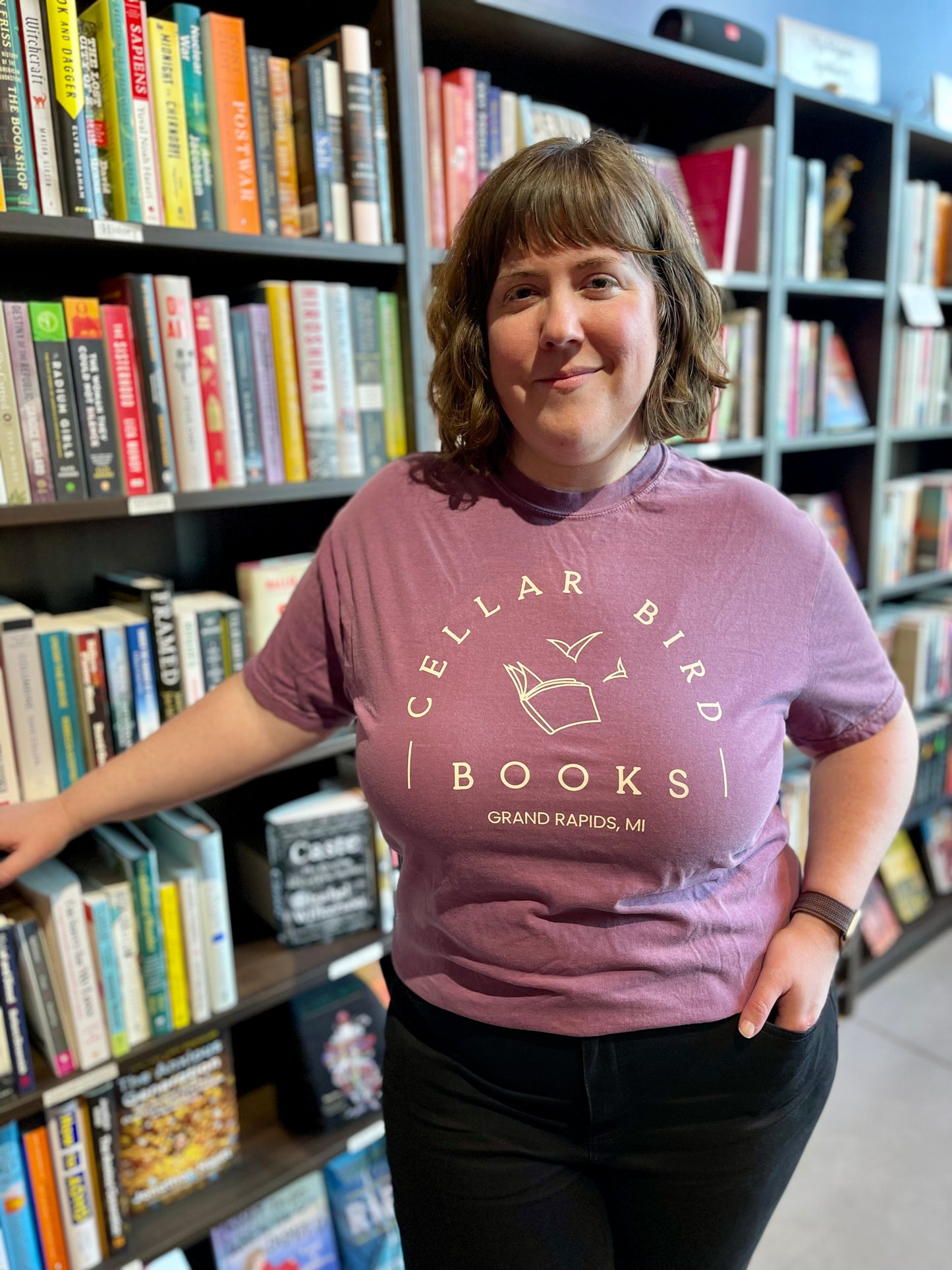 Cellar Bird Books T-Shirt