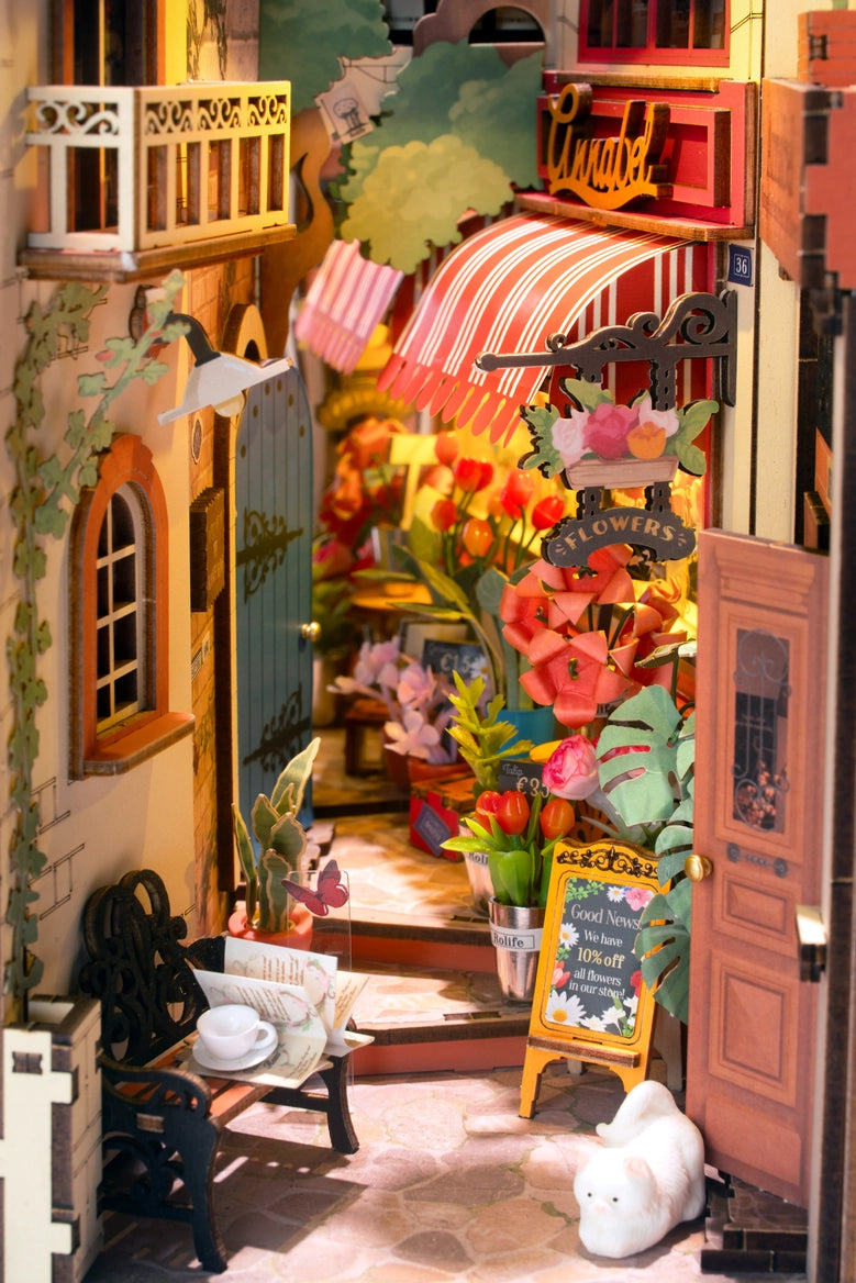 DIY Kit - Floral Corner Book Nook