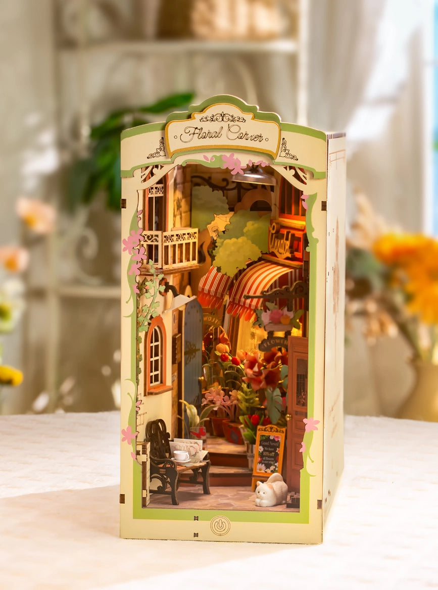 DIY Kit - Floral Corner Book Nook