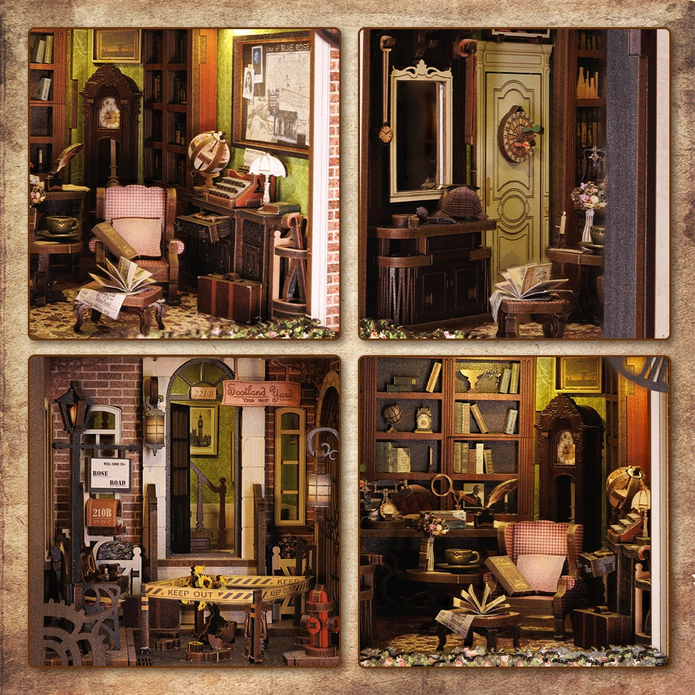 DIY Kit - Rose Detective Agency Book Nook