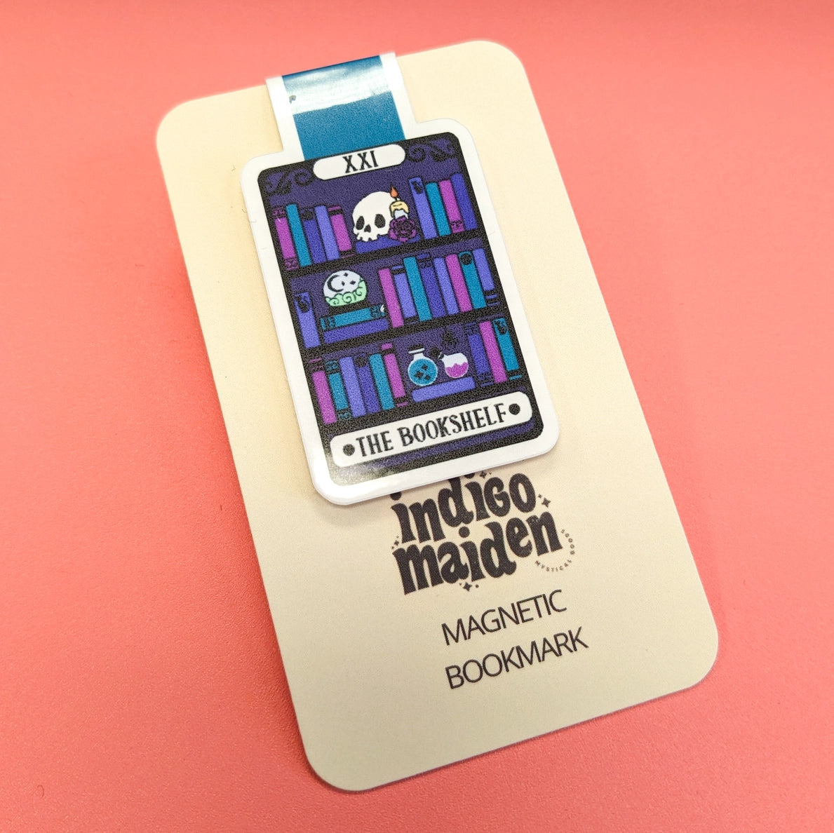 Bookmark (Magnetic) - The Bookshelf Tarot Card