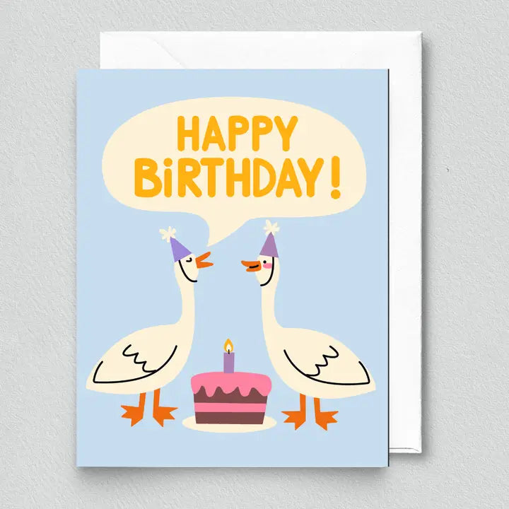 Greeting Card - Happy Birthday Goose