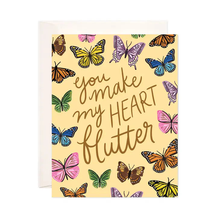 Greeting Card - Heart Flutter