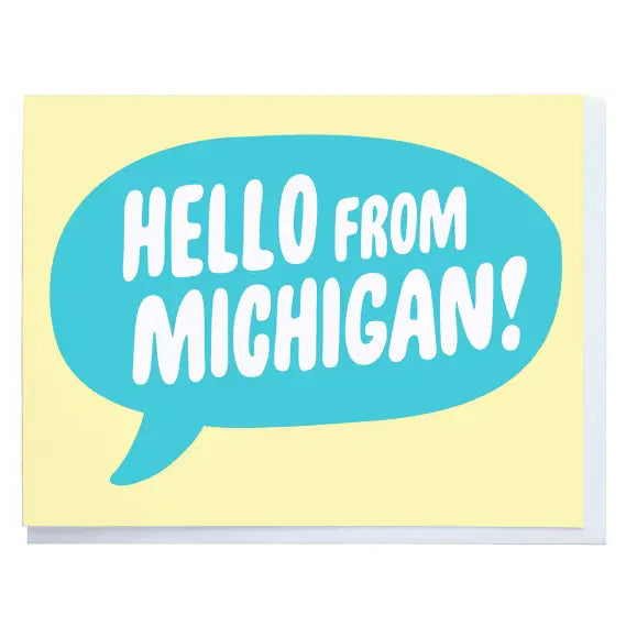 Greeting Card - Hello from Michigan