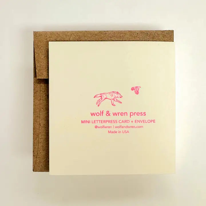 Greeting Card (Mini) - Neon Cake