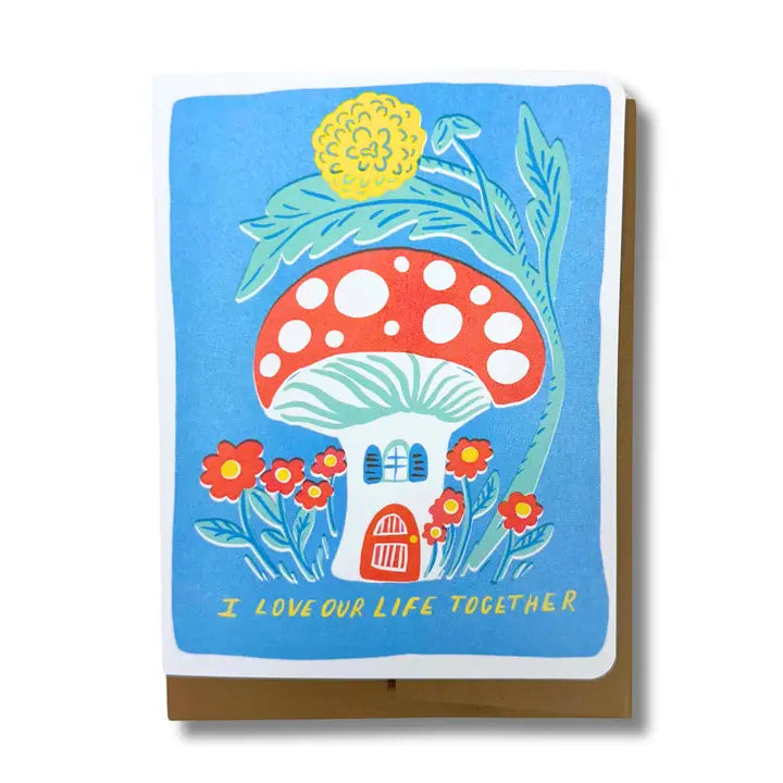 Greeting Card - Toadstool Anniversary