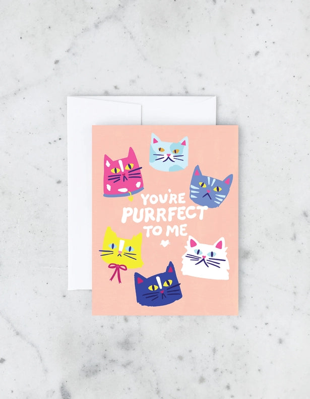 Greeting Card - You're Purrfect to Me