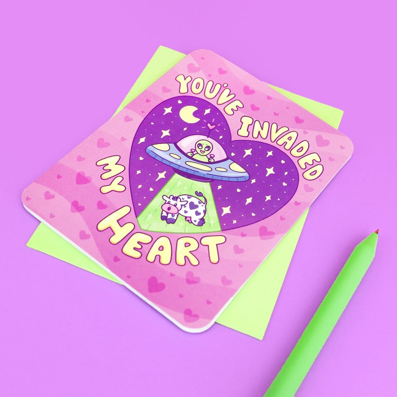 Greeting Card - You've Invaded My Heart