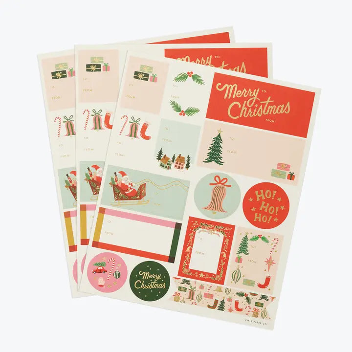 Holiday Labels - Deck The Halls 3-pack