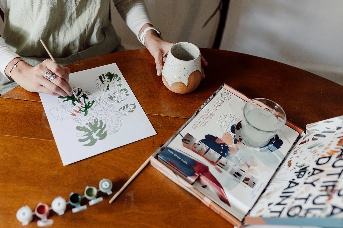 Paint-By-Numbers Kit: Flock and Flower