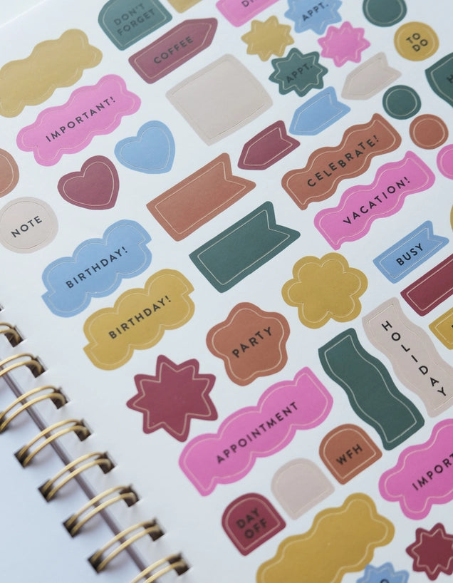 Planner - 2027 Large Format, Cabana Stripe