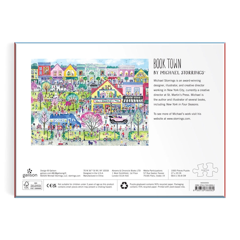 Puzzle - Michael Storrings Book Town (1000 Piece)