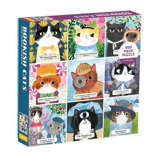 Puzzle - Bookish Cats (500 Piece)