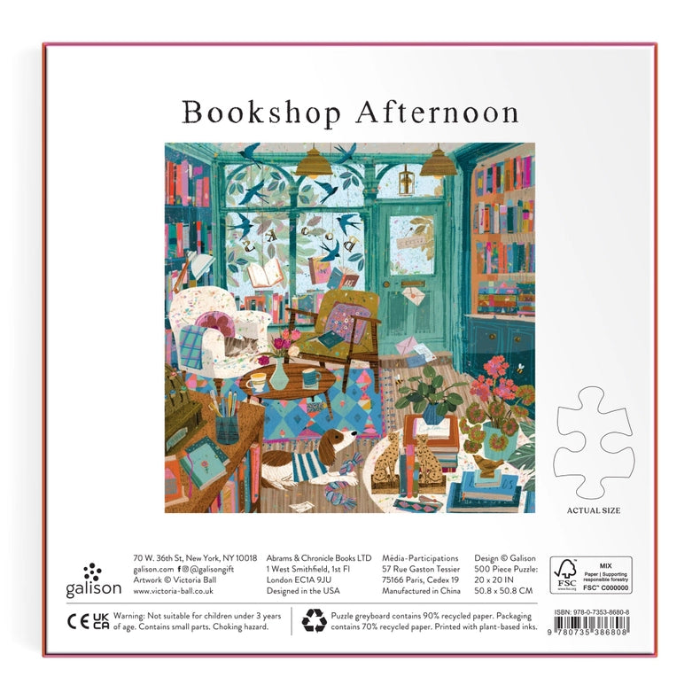 Puzzle - Bookshop Afternoon (500 Piece Foil)