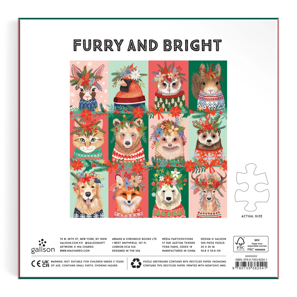 Puzzle - Furry and Bright (500 Piece)