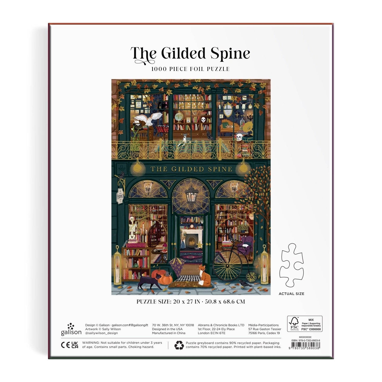 Puzzle - The Gilded Spine (1000 Piece Foil)