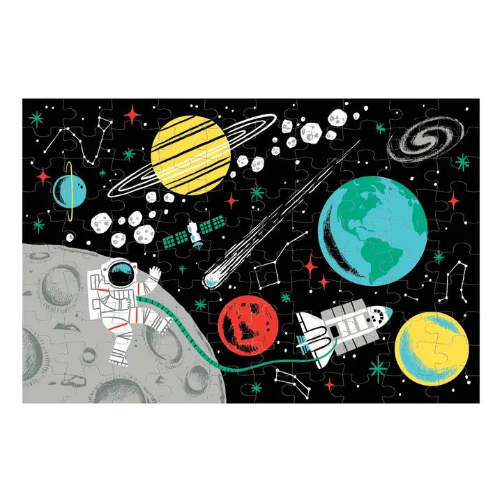 Puzzle - Outer Space Glow in the Dark (100 Piece)