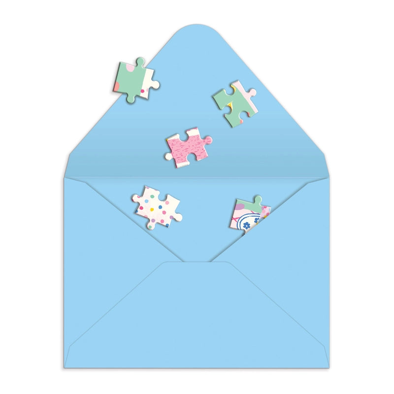 Greeting Card Puzzle - Confetti Birthday Cake