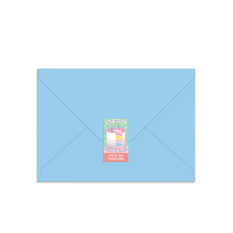 Greeting Card Puzzle - Confetti Birthday Cake