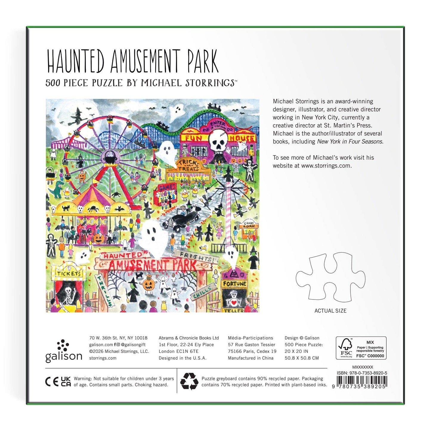 Puzzle - Michael Storrings Haunted Amusement Park (500 Piece)