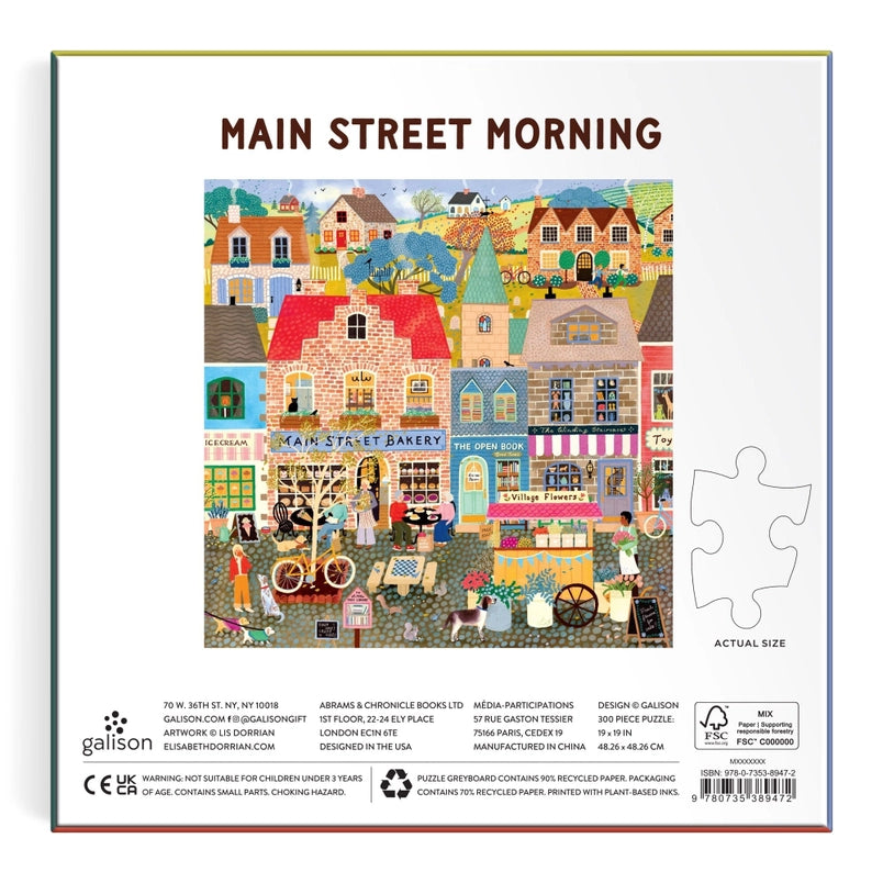 Puzzle - Main Street Morning (300 Piece)