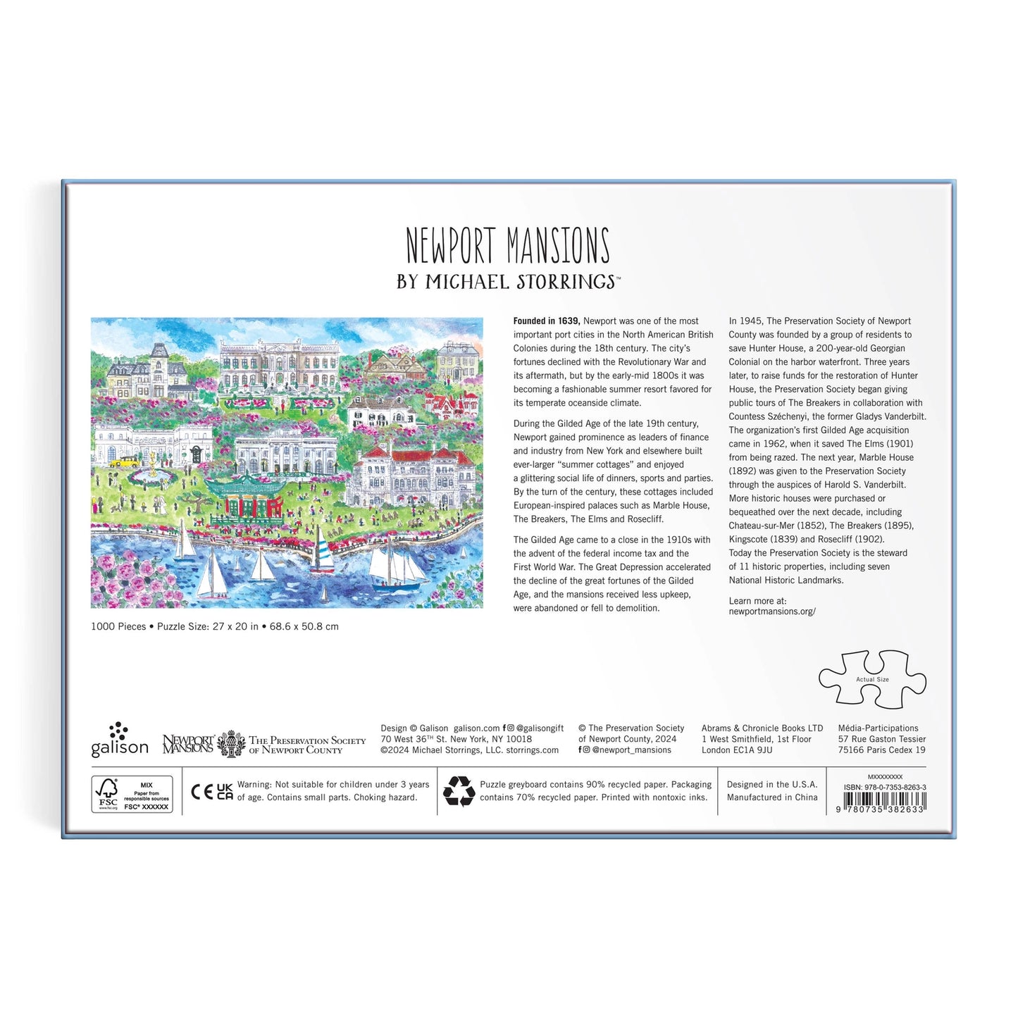 Puzzle - Michael Storrings Newport Mansions (1000 Piece)