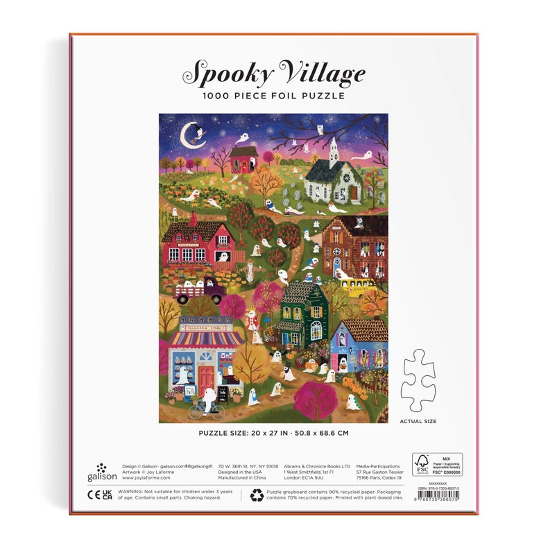 Puzzle - Joy Laforme Spooky Village (1000 Piece Foil)