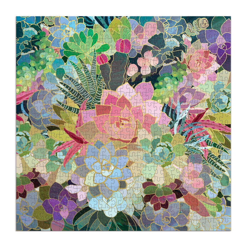 Puzzle - Succulent Mosaic Foil (500 Piece)