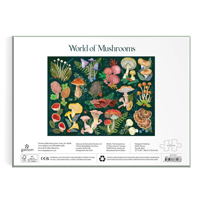 Puzzle - World of Mushrooms (1000 Piece)