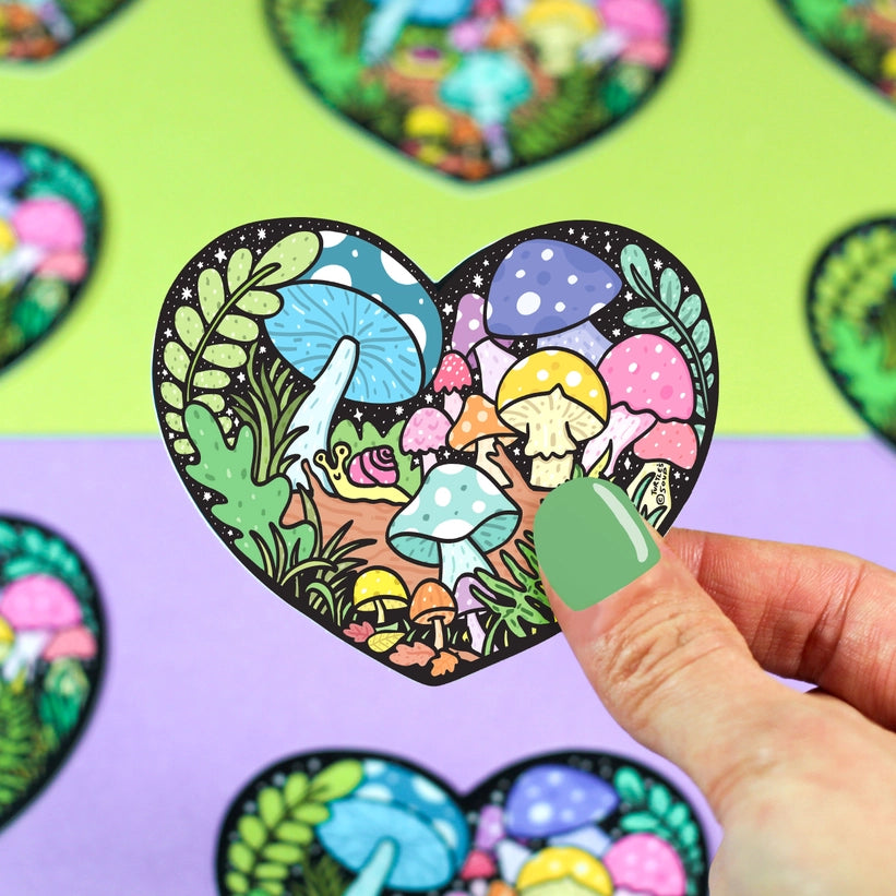 Sticker - Forest Mushroom Heart