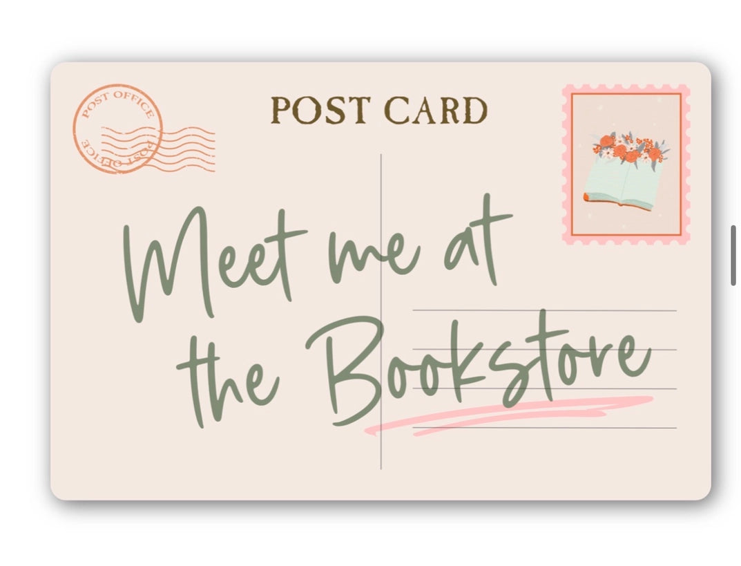 Sticker - Meet Me At the Bookstore Postcard