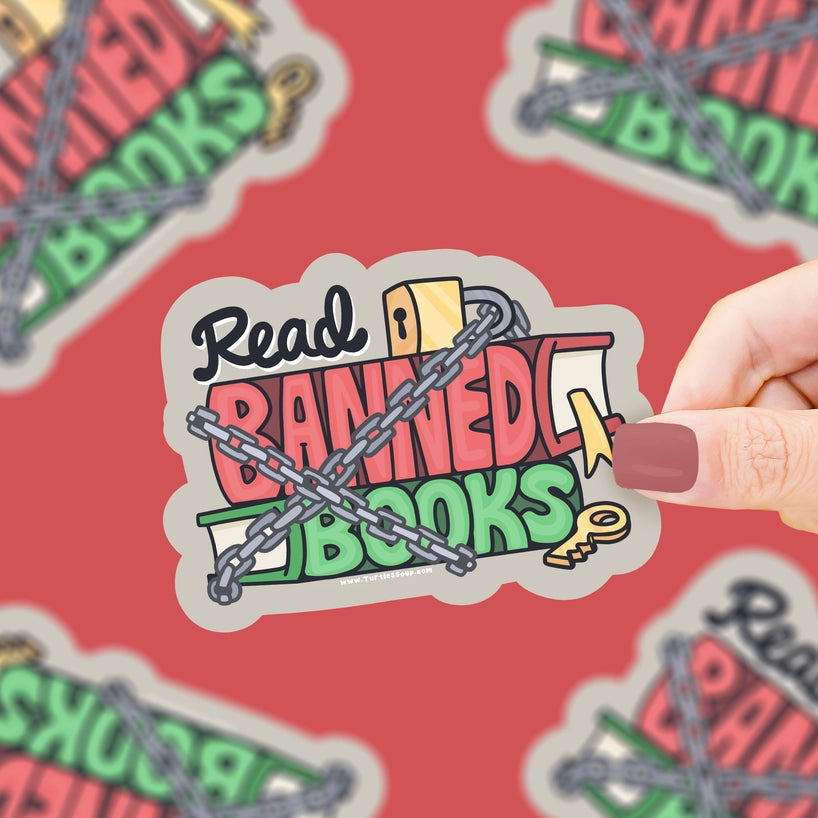Sticker - Read Banned Books Lock