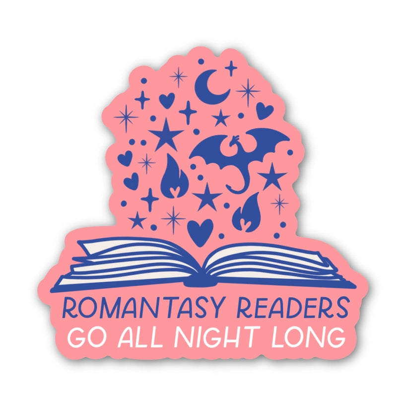 Sticker - Romantasy Readers Go All Night Long