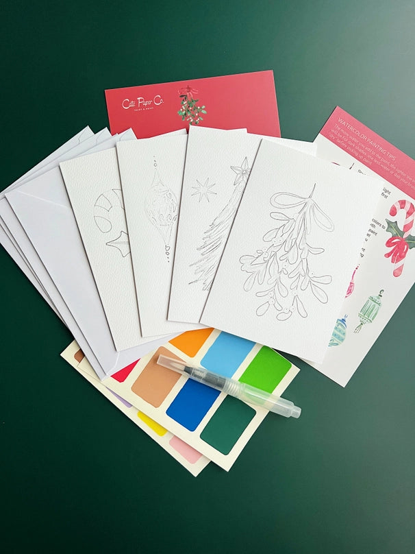 Watercolor Kit: Christmas Cards