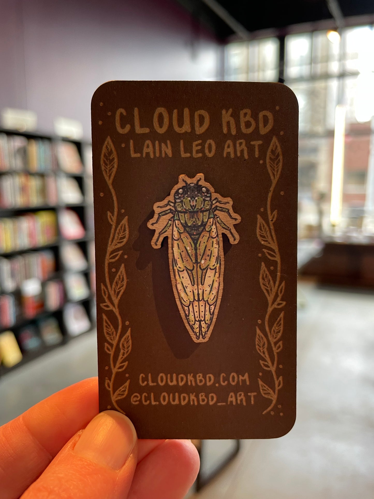 Wooden Pin - Cicada