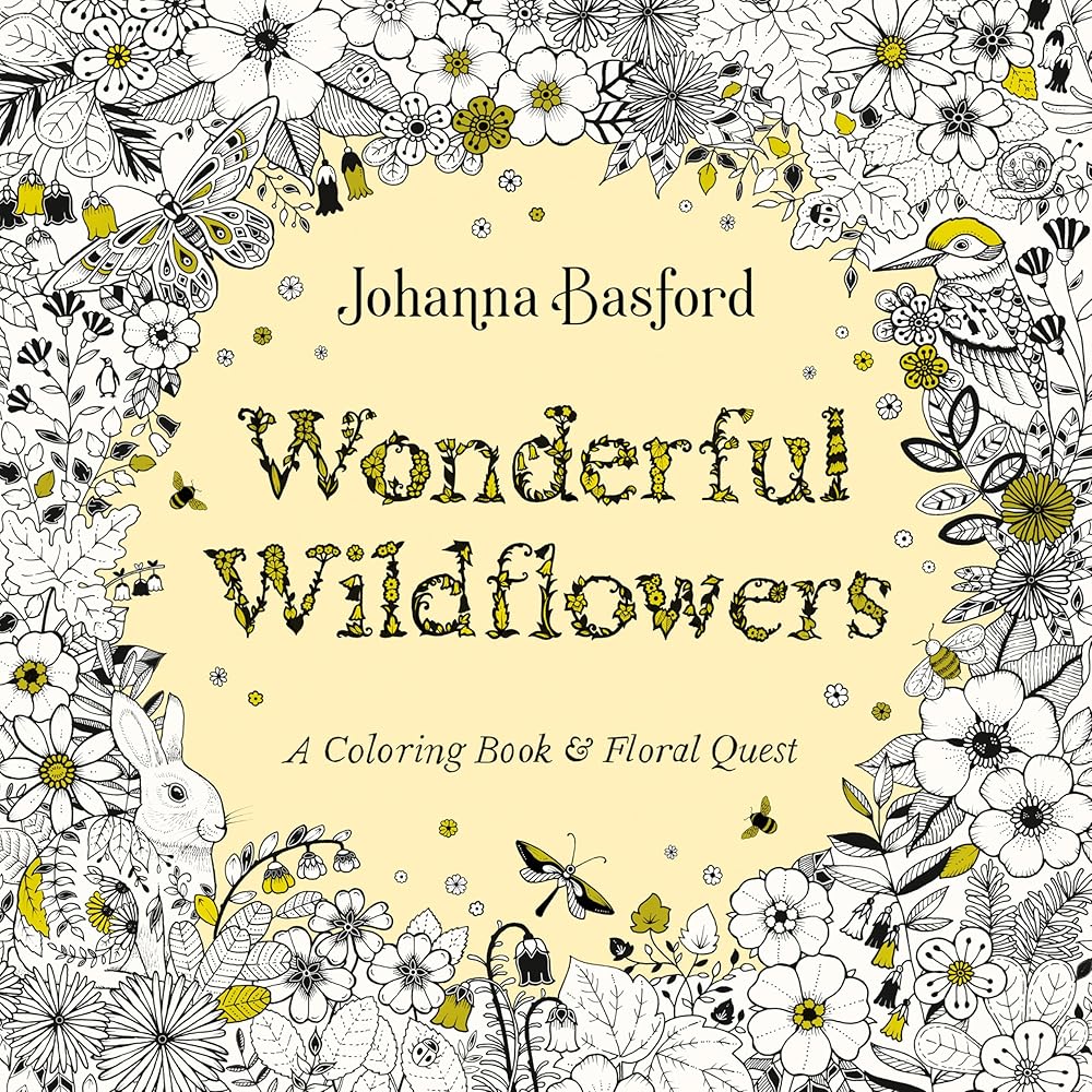 Wonderful Wildflowers: A Coloring Book and Floral Quest cover image