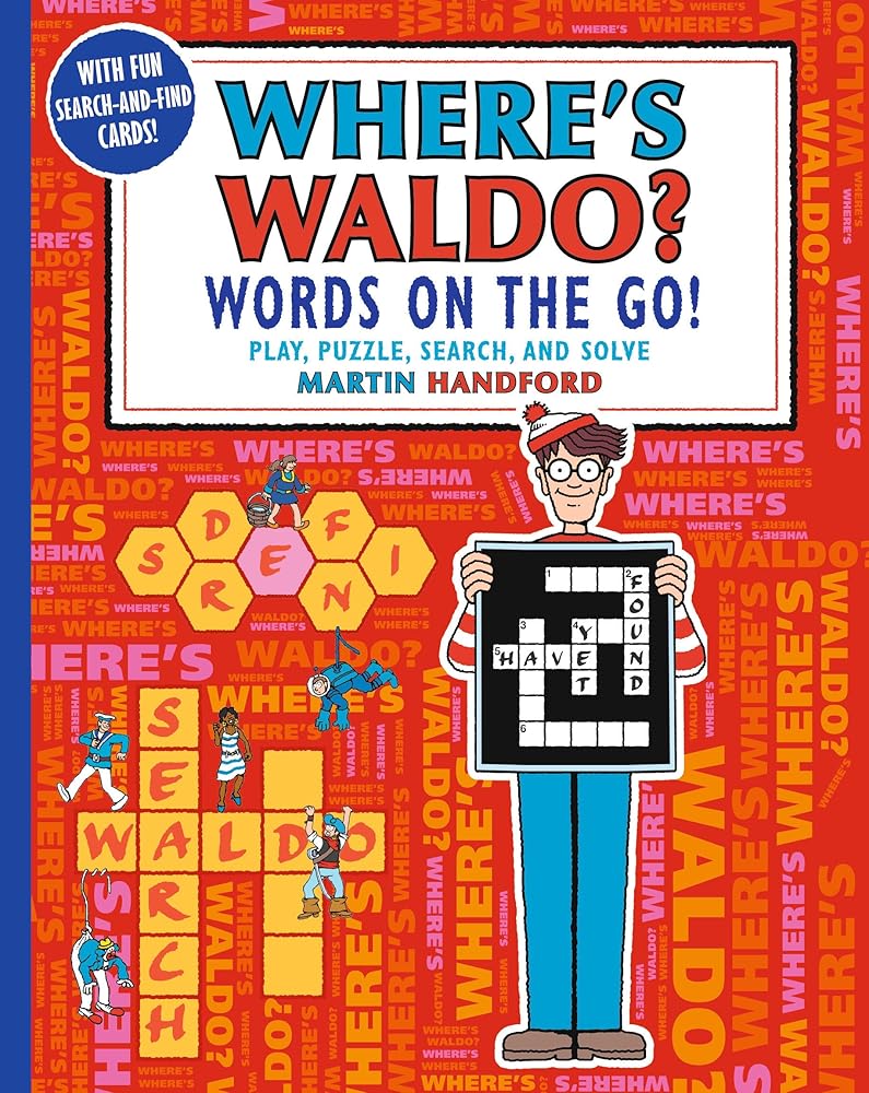 Where's Waldo? Words on the Go!: Play, Puzzle, Search and Solve cover image