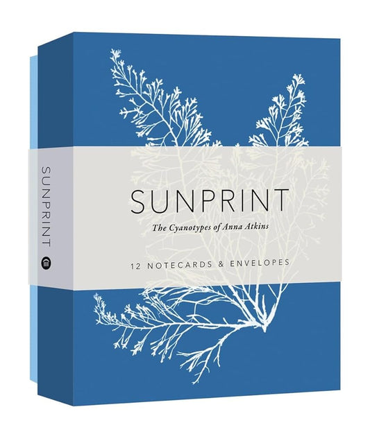 Sunprint Notecards: The Cyanotypes of Anna Atkins (12 notecards; 12 designs; matching envelopes; keepsake box): The Cyanotypes of Anna Atkins cover image