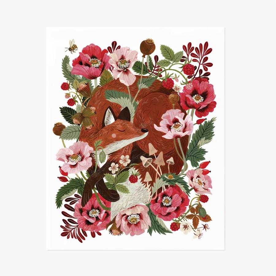 Art Print - Fox & Flora