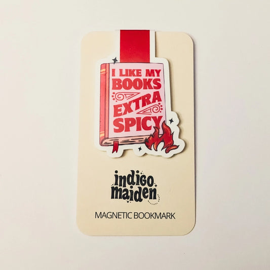 Bookmark (Magnetic) - I Like My Books Extra Spicy