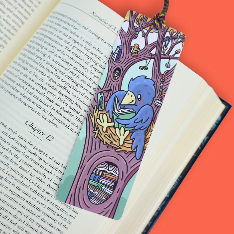 Bookmark - Crow Book Collector