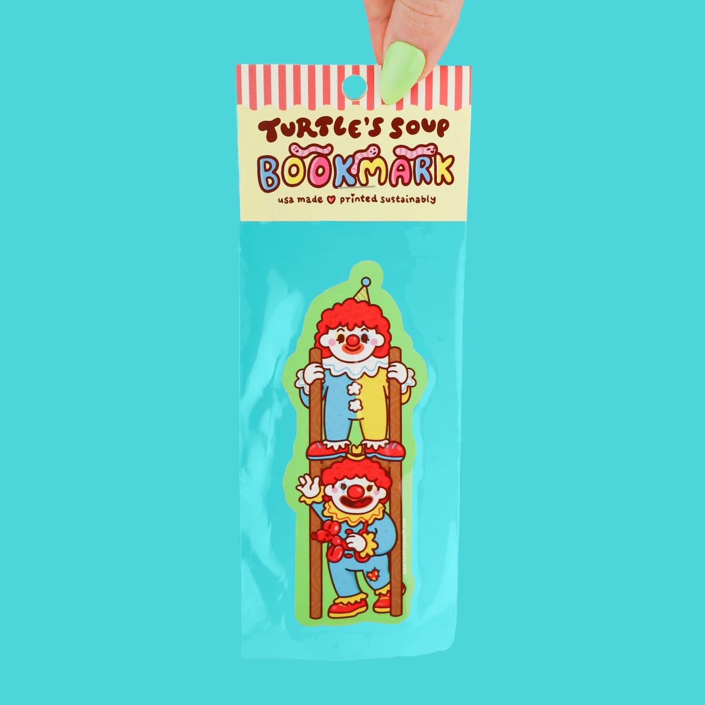 Bookmark - Happy and Sad Clowns