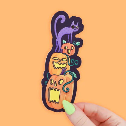 Bookmark - Kitty and Pumpkins