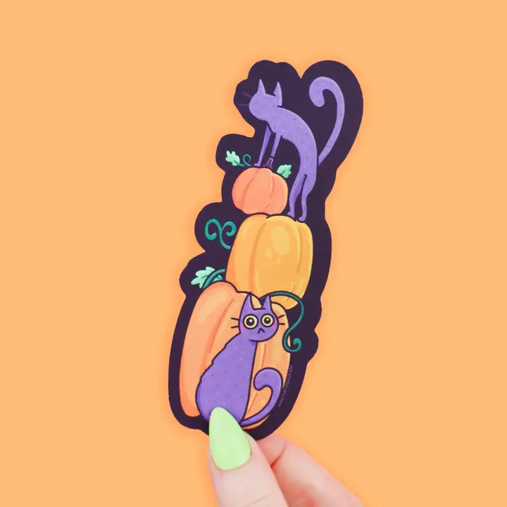Bookmark - Kitty and Pumpkins