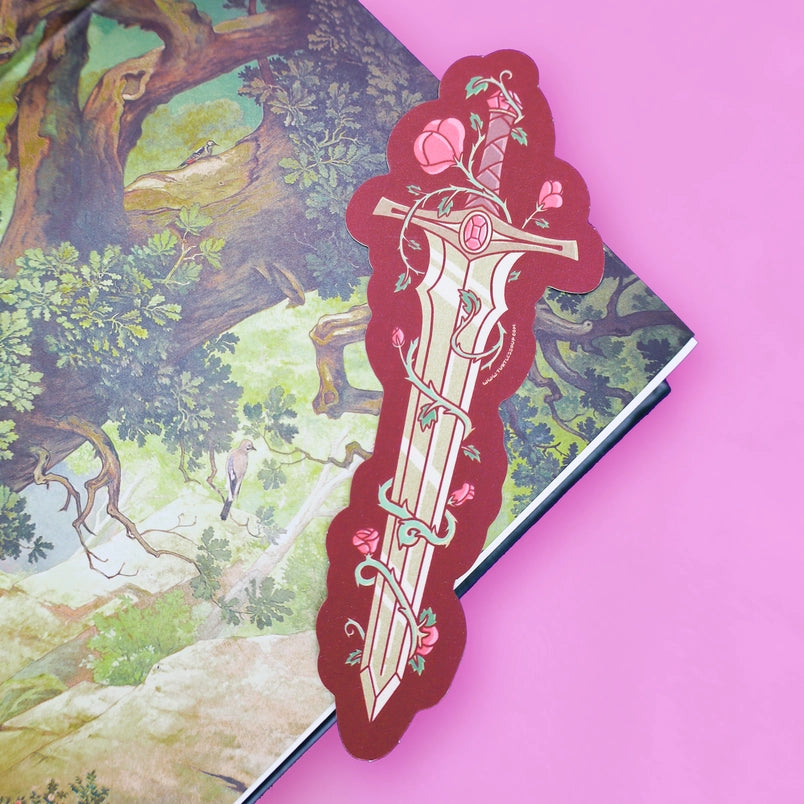 Bookmark - Sword and Roses
