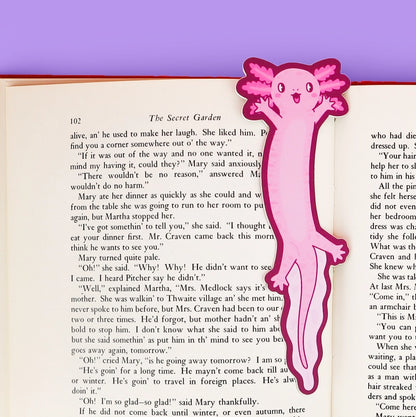 Bookmark - Wiggly Axolotl