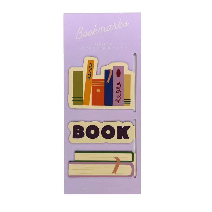 Bookmark Set (Magnetic) - Book Shelf