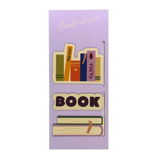Bookmark Set (Magnetic) - Book Shelf