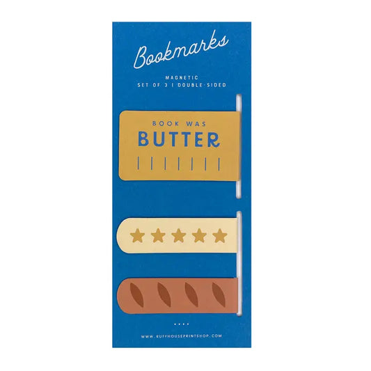 Bookmark Set (Magnetic) - Book Was Butter