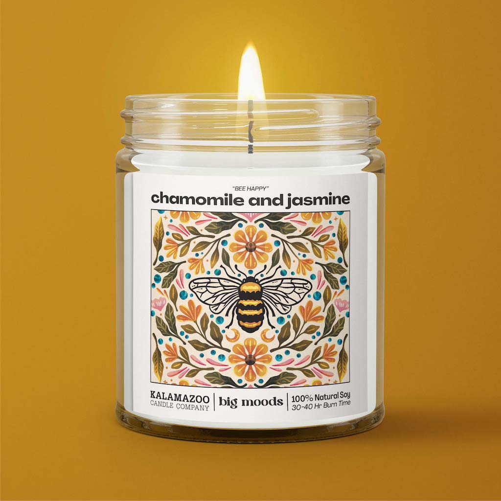 Candle - Bee Happy